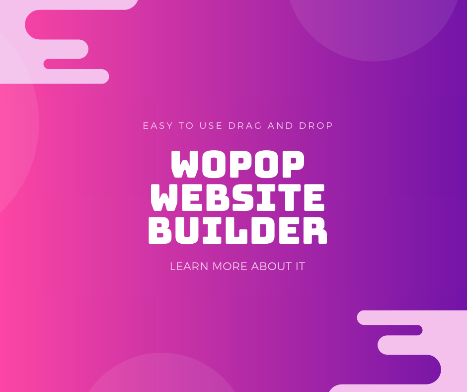 Wopop website builder