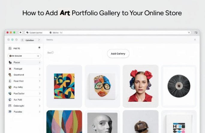 How to Add an Art Portfolio Gallery to Your Online Store