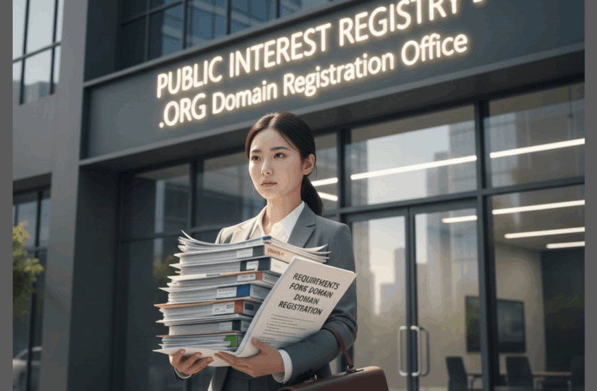 Requirements for .Org Domain Registration