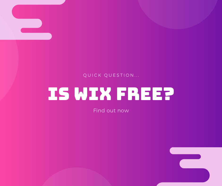 Is Wix Free