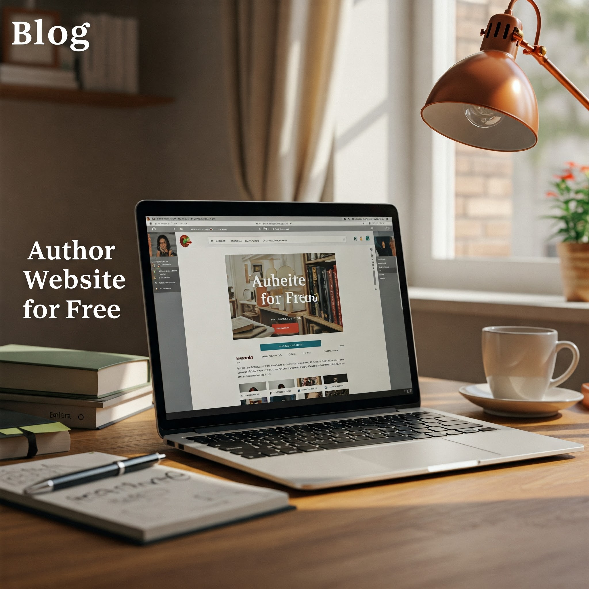create an author website free