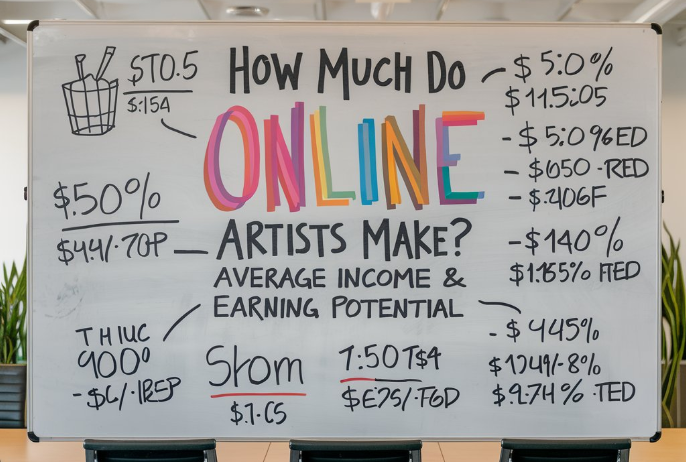 How Much Do Online Artists Make? Average Income/Earning Potential