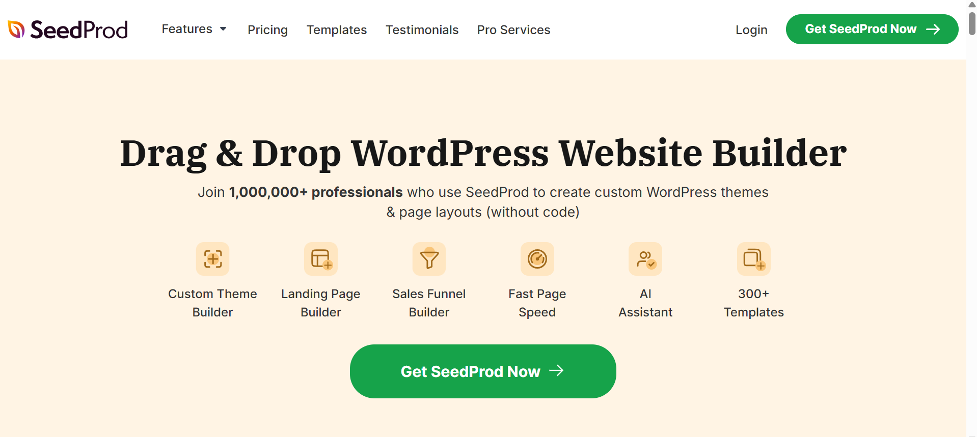 seedprod ai website builder
