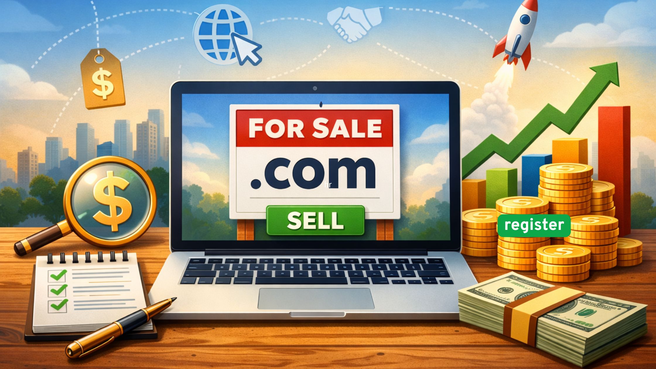 How to Sell a .Com Domain and Make a Profit