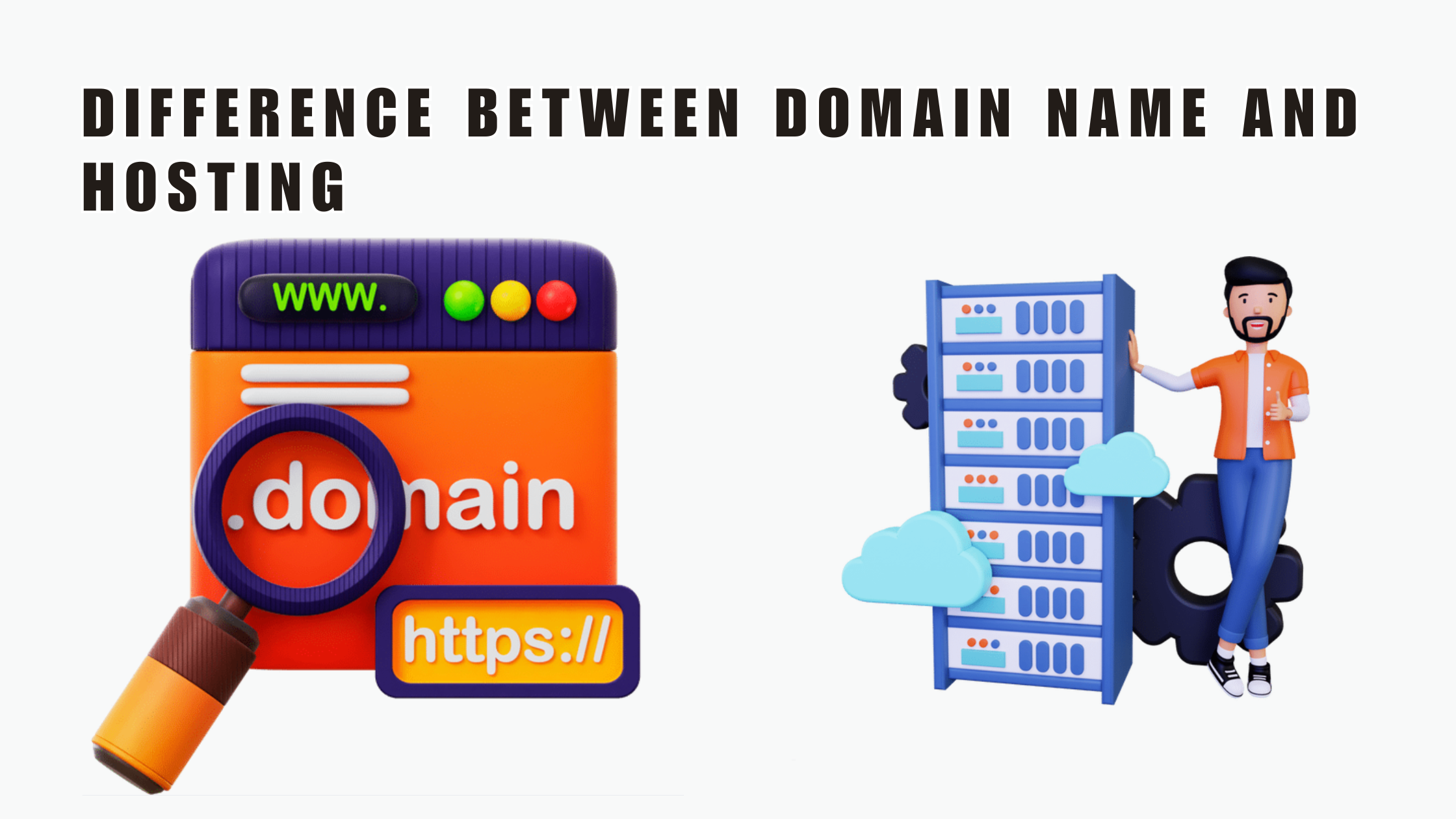featured image - difference between domain name